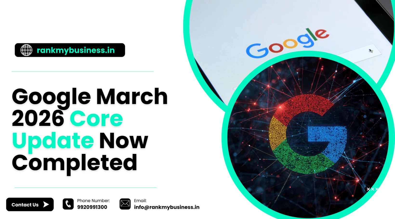 Google March 2026 Core Update Now Completed